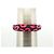 NUOVO BRACCIALE LOUIS VUITTON LEO MONOGRAM LOGO LV IN LEGNO LACCATO ROSA Fuschia - vista 9