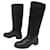 Hermès SCARPE HERMES BOOTS CAVALIERI 36 IN PELLE NERA E SUEDE FODERATE Nero  - vista 1
