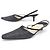 CHANEL SLINGBACK-SANDALEN 40 AUS GRAUEM LEDER MIT BOX