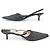 CHANEL SLINGBACK-SANDALEN 40 AUS GRAUEM LEDER MIT BOX - Ansicht 2