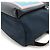 Fendi Logo Nylon-Leder-Rucksack Blau - Ansicht 3