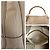 Borsa a Spalla in Pelle Gucci Bamboo Diana Marrone Beige - vista 5
