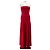 Vestido longo vermelho sem alças By Malene Birger