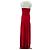 Vestido longo vermelho sem alças By Malene Birger - vista 2