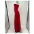 Vestido longo vermelho sem alças By Malene Birger - vista 3