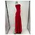 Vestido longo vermelho sem alças By Malene Birger - vista 4