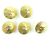 Set di 5 pezzi in metallo dorato con bottone Coco Mark di Chanel D'oro