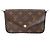 Louis Vuitton Monogram Multi Pochette Felicie Marrone Cachi - vista 2