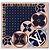 Foulard Louis Vuitton Duality Square 90 in seta blu - vista 2