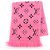 Sciarpa Logomania Shine di Louis Vuitton Rosa