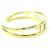 Bracciale rigido Fendi First FF Motif con strass D'oro - vista 5