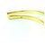 Bracciale rigido Fendi First FF Motif con strass D'oro - vista 8