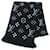 Sciarpa con Frange Monogram Louis Vuitton Nero Argento  - vista 1
