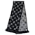Sciarpa con Frange Monogram Louis Vuitton Nero Argento  - vista 3