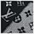 Sciarpa con Frange Monogram Louis Vuitton Nero Argento  - vista 5
