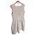 Autre Marque Staubrosa Kleid mit goldenen Blumenstickereien