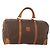 Céline Borsa Boston in tela Macadam CELINE in pelle PVC marrone e oro Auth ki6517 D'oro