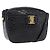 Vala Schultertasche aus Leder Schwarz Gold Salvatore Ferragamo Auth ka3259 Golden