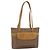 GUCCI Micro GG Supreme Tote Bag PVC Beige Gold Auth ki6597 Golden