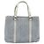 Céline CELINE C Macadam Canvas Handtasche Hellblau Silber Auth BA11640 - Ansicht 2