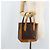 Céline Bolso de mano de lona Macadam CELINE en cuero PVC marrón dorado Auth BSZ508 Castaño - vista 23