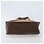 Céline Bolso de mano de lona Macadam CELINE en cuero PVC marrón dorado Auth BSZ508 Castaño - vista 5