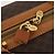 Céline Borsa Boston in tela Macadam CELINE in pelle PVC marrone e oro Auth mr2062 D'oro - vista 10