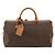 Céline Borsa Boston in tela Macadam CELINE in pelle PVC marrone e oro Auth mr2062 D'oro - vista 13
