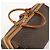 Céline Borsa Boston in tela Macadam CELINE in pelle PVC marrone e oro Auth mr2062 D'oro - vista 6