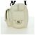 CHANEL Borsa a mano matelassé della linea Cambon in pelle bianca argento CC Auth ARZ785SAM Bianco - vista 4