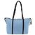 PRADA Tote Bag aus Nylon und Leder hellblau silber authentisch am11000 - Ansicht 2