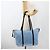 PRADA Tote Bag aus Nylon und Leder hellblau silber authentisch am11000 - Ansicht 25