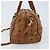Bolso MCM Logogram Vicetos de cuero PVC 2 en 1 marrón dorado Auth BSZ275 Castaño - vista 3
