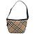 Burberrys Nova Check Schultertasche aus Canvas Beige Silber Authentisch BA11709 - Ansicht 13