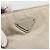 PRADA Borsa a mano in nylon beige argento autentica bs34102 - vista 17