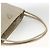 PRADA Borsa a mano in nylon beige argento autentica bs34102 - vista 7