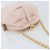 Borsa a Spalla con Catena CHANEL Camoscio Rosa Oro CC Auth AMZ167A D'oro - vista 6