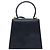 Borsa a mano in pelle Gancini Salvatore Ferragamo 2 in 1 Blu Navy Oro Auth gh1925 - vista 2