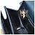 Borsa a mano in pelle Gancini Salvatore Ferragamo 2 in 1 Blu Navy Oro Auth gh1925 - vista 22