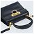 Borsa a mano in pelle Gancini Salvatore Ferragamo 2 in 1 Blu Navy Oro Auth gh1925 - vista 6