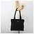 Borsa Tote Prada in nylon nero argento Auth BSZ009 - vista 24