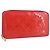 LOUIS VUITTON Cartera Zippy Vernis Rojo Grunadine M91732 LV Auth AMZ396