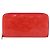 LOUIS VUITTON Cartera Zippy Vernis Rojo Grunadine M91732 LV Auth AMZ396 - vista 13
