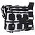 Borsa a Spalla CHANEL Nylon Nero Bianco Argento CC Auth BA11713A