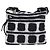 Borsa a Spalla CHANEL Nylon Nero Bianco Argento CC Auth BA11713A - vista 2