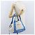 BALENCIAGA Cabas Bag Canvas Leather Light Beige Light Blue 339933 Auth 173988 Silvery - view 25