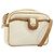 Céline Borsa a Spalla in Tela Macadam CELINE in Pelle PVC Avorio Oro Auth LNZ709 D'oro Crudo