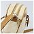 Céline Borsa a Spalla in Tela Macadam CELINE in Pelle PVC Avorio Oro Auth LNZ709 D'oro Crudo - vista 10