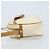 Céline Borsa a Spalla in Tela Macadam CELINE in Pelle PVC Avorio Oro Auth LNZ709 D'oro Crudo - vista 4