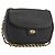 BALLY Borsa a Spalla a Catena Pelle Nera Oro Auth YKZ154A Nero D'oro